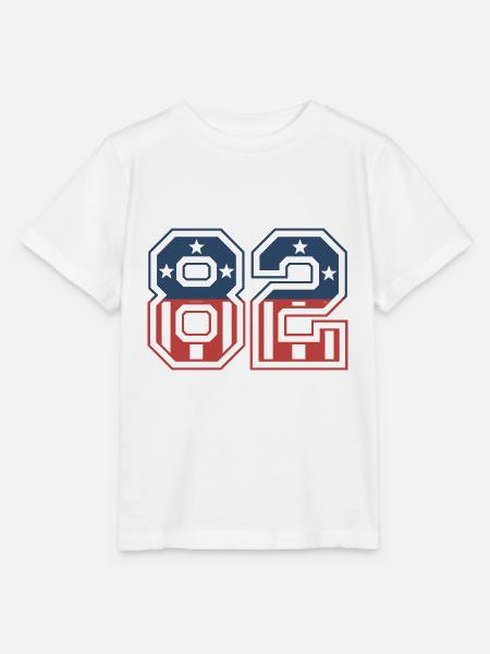 Nummer 82 USA - Stanley/Stella Kinder T-Shirt MINI CREATOR - Weiß