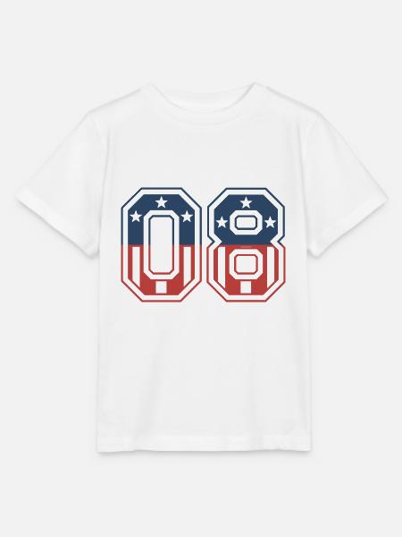 Anzahl 08 USA - Stanley/Stella Kinder T-Shirt MINI CREATOR  - Weiß
