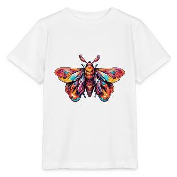 Motte / Tier / Insekt / Larve / Schädling - Stanley/Stella Kinder T-Shirt MINI CREATOR  - Weiß - Vorne - Maike (125cm)
