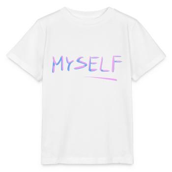 ich mich selbstliebe linie lila - Stanley/Stella Kinder T-Shirt MINI CREATOR  - Weiß - Vorne - Maike (125cm)