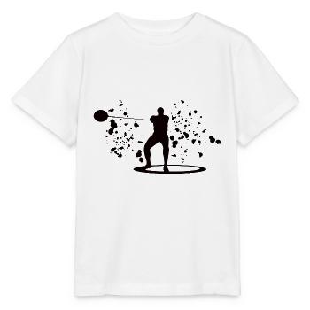 Lanceur de marteau Colorsplash Lancer de marteau - T-shirt bio MINI CREATOR Stanley/Stella Enfant - blanc - Devant - Maike (125cm)
