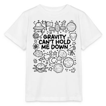 Die Schwerkraft kann mich nicht festhalten - Stanley/Stella Kinder T-Shirt MINI CREATOR  - Weiß - Vorne - Maike (125cm)