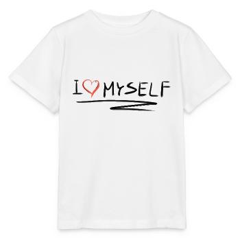 Je m’aime moi-même amour de cœur - T-shirt bio MINI CREATOR Stanley/Stella Enfant - blanc - Devant - Maike (125cm)