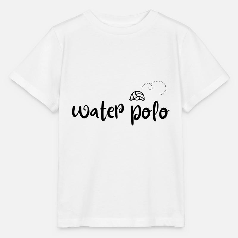 Ballon de water-polo - T-shirt bio MINI CREATOR Stanley/Stella Enfant - blanc