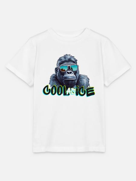Cooler Gorilla - Stanley/Stella Kinder T-Shirt MINI CREATOR  - Weiß