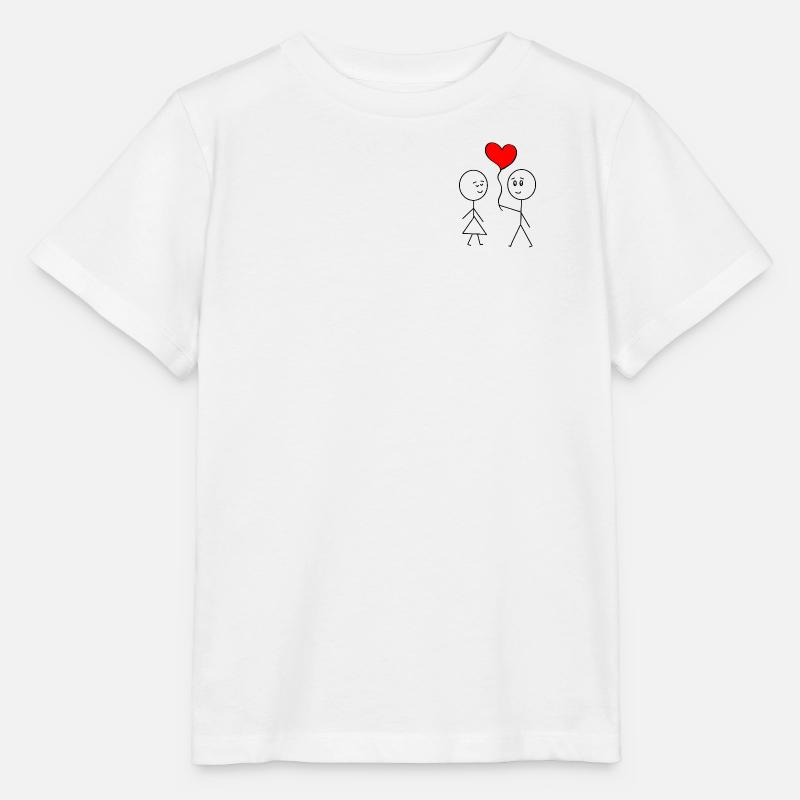 Saint-Valentin - T-shirt bio MINI CREATOR Stanley/Stella Enfant - blanc