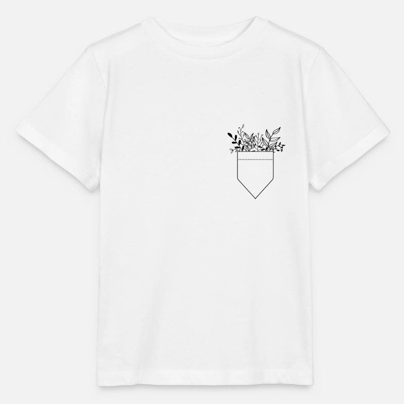 Flowers from bag - Stanley/Stella MINI CREATOR Kids’ T-Shirt - white