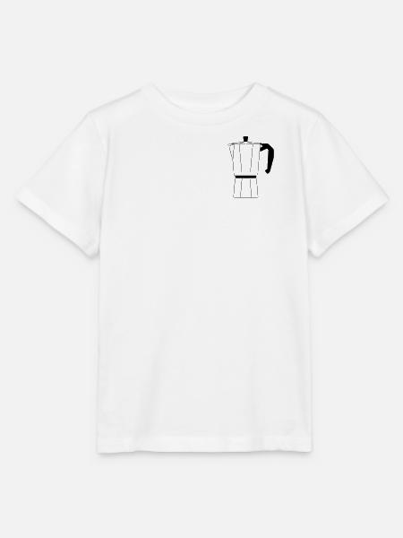 Cafe Mokkakanne Schwarz - Stanley/Stella Kinder T-Shirt MINI CREATOR  - Weiß