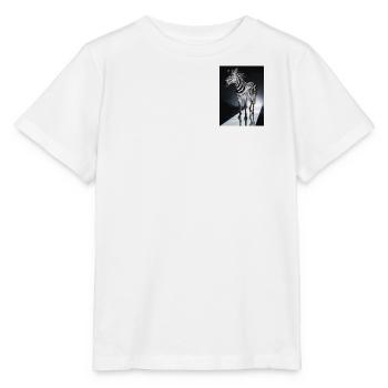 Zebra Light Trail - Stanley/Stella MINI CREATOR Kids’ T-Shirt - white - Front - Maike (125cm)