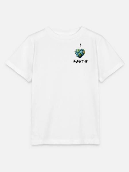 J’aime la Terre - T-shirt bio MINI CREATOR Stanley/Stella Enfant - blanc