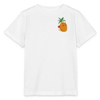 Cute Devil Pineapple - Little Fruity Demon - Stanley/Stella MINI CREATOR Kids’ T-Shirt - white - Front - Maike (125cm)