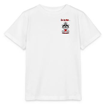 Geheimnisvoller Schädel mit Dreieck - Stanley/Stella Kinder T-Shirt MINI CREATOR  - Weiß - Vorne - Maike (125cm)