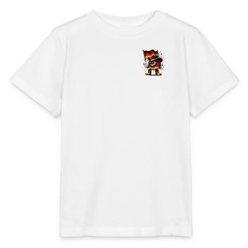 Globe in flag hat - Stanley/Stella MINI CREATOR Kids’ T-Shirt - white - Front - Maike (125cm)