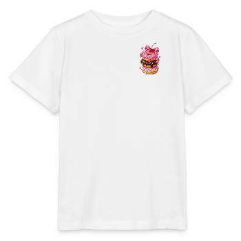 Kawaii Donut Stack Ribbon - Stanley/Stella MINI CREATOR Kids’ T-Shirt - white - Front - Maike (125cm)