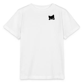 Chat noir - T-shirt bio MINI CREATOR Stanley/Stella Enfant - blanc - Devant - Maike (125cm)
