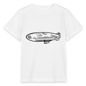 Zeppelin Luftschiff Fan Design - Stanley/Stella Kinder T-Shirt MINI CREATOR  - Weiß - Vorne - Maike (125cm)