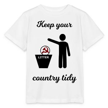 Le socialisme et le capitalisme drôle - T-shirt bio MINI CREATOR Stanley/Stella Enfant - blanc - Devant - Maike (125cm)