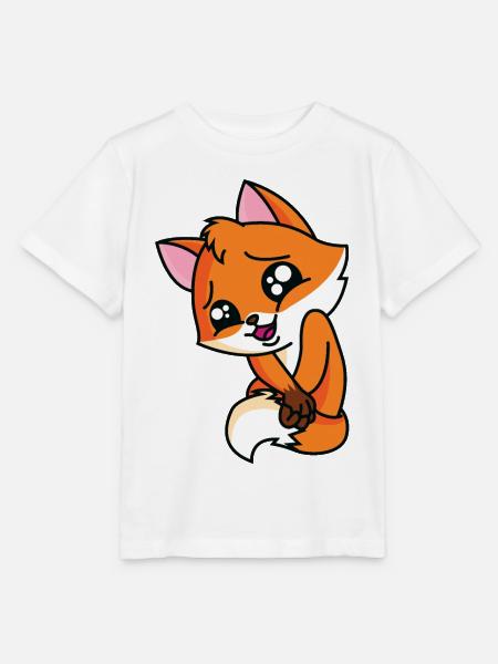 Glücklicher Fuchs - Stanley/Stella Kinder T-Shirt MINI CREATOR - Weiß