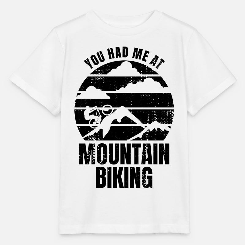 Amateur de VTT - T-shirt bio MINI CREATOR Stanley/Stella Enfant - blanc