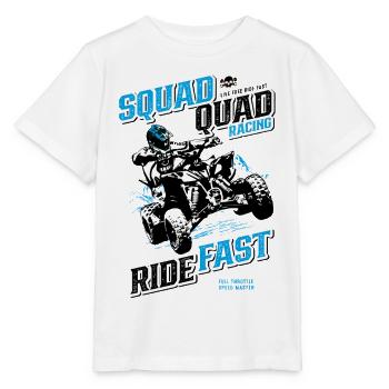 Quad Racing Geschwindigkeit - Stanley/Stella Kinder T-Shirt MINI CREATOR  - Weiß - Vorne - Maike (125cm)