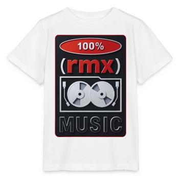 100% REMIX - sound & vision - T-shirt bio MINI CREATOR Stanley/Stella Enfant - blanc - Devant - Maike (125cm)
