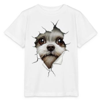 Shih Tzu - T-shirt bio MINI CREATOR Stanley/Stella Enfant - blanc - Devant - Maike (125cm)
