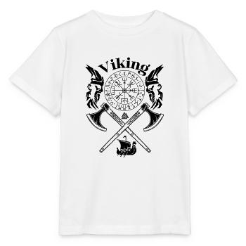 VIKING-Viking SYMBOLES-RUNES VIKINGS - T-shirt bio MINI CREATOR Stanley/Stella Enfant - blanc - Devant - Maike (125cm)