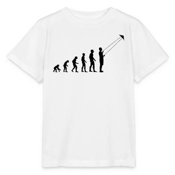 Hang Gliding Evolution Kite Flying Gift - Stanley/Stella MINI CREATOR Kids’ T-Shirt - white - Front - Maike (125cm)