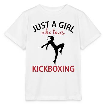 Kickboxerin Spruch Geschenk Damen Mädchen - Stanley/Stella Kinder T-Shirt MINI CREATOR  - Weiß - Vorne - Maike (125cm)