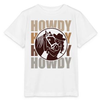 Horse and Rider - One Heart and One Soul - Stanley/Stella MINI CREATOR Kids’ T-Shirt - white - Front - Maike (125cm)