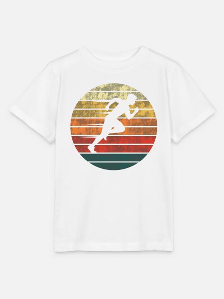 Sprinter Dämmerung Lauf Passion - Stanley/Stella Kinder T-Shirt MINI CREATOR  - Weiß