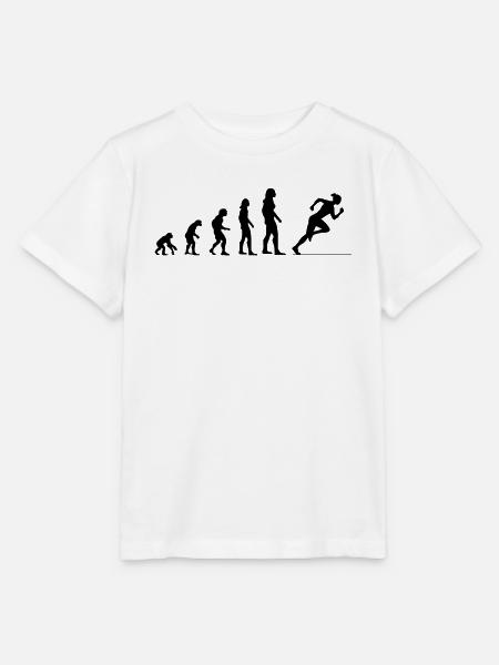 Evolutionslauf – Schneller als Gestern - Stanley/Stella Kinder T-Shirt MINI CREATOR - Weiß