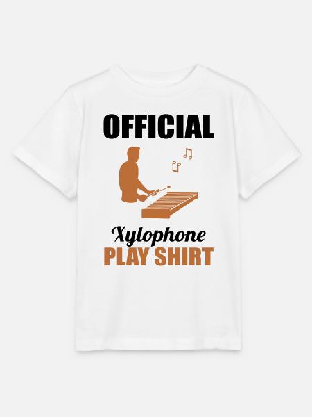 Xylophon Virtuose Offizielles Spielshirt - Stanley/Stella Kinder T-Shirt MINI CREATOR - Weiß