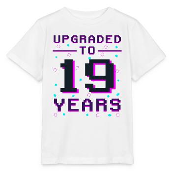 Gamer Année 19 : Maître du jeu rétro - T-shirt bio MINI CREATOR Stanley/Stella Enfant - blanc - Devant - Maike (125cm)