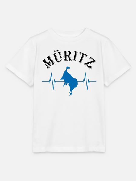 Müritzsee im Herzen - Pulsierendes Naturerlebnis - Stanley/Stella Kinder T-Shirt MINI CREATOR - Weiß