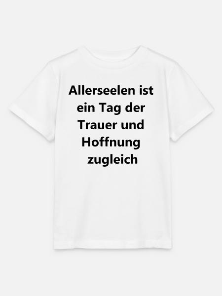 Symbolisches Geschenk für Hinterbliebene - Stanley/Stella Kinder T-Shirt MINI CREATOR  - Weiß