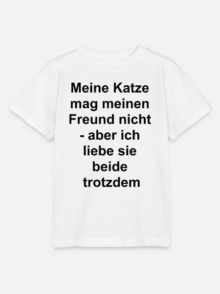Katzen-Freund-Geschenk - Stanley/Stella Kinder T-Shirt MINI CREATOR  - Weiß