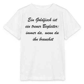 Mein Goldfisch und ich - Stanley/Stella Kinder T-Shirt MINI CREATOR  - Weiß - Vorne - Maike (125cm)