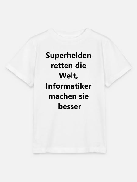Heldenhafter Code Geschenk - Stanley/Stella Kinder T-Shirt MINI CREATOR - Weiß