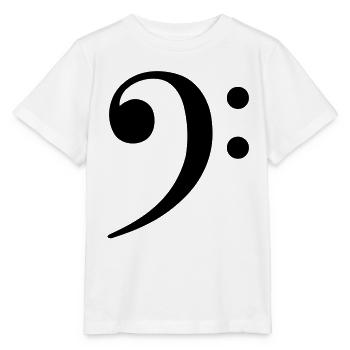 Bass Clef Music Bass - Stanley/Stella MINI CREATOR Kids’ T-Shirt - white - Front - Maike (125cm)