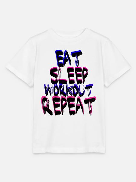 Workout - Stanley/Stella Kinder T-Shirt MINI CREATOR - Weiß
