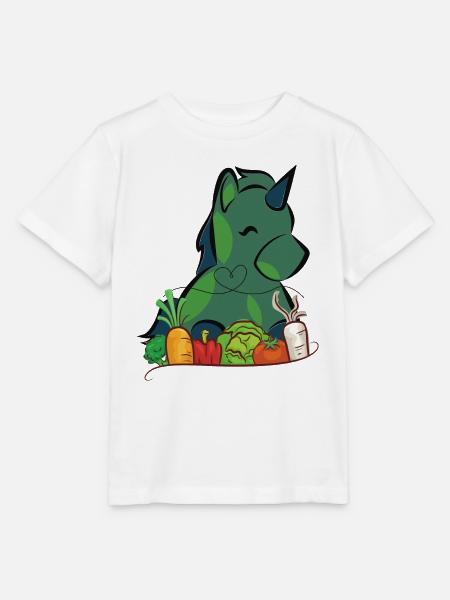 Veggie Einhorn - Stanley/Stella Kinder T-Shirt MINI CREATOR  - Weiß