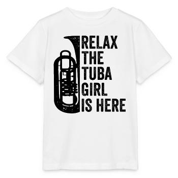 Tuba Mädchen Tubist Blasmusik - Stanley/Stella Kinder T-Shirt MINI CREATOR  - Weiß - Vorne - Maike (125cm)