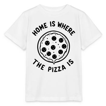 Home is Where the Pizza is - Stanley/Stella MINI CREATOR Kids’ T-Shirt - white - Front - Maike (125cm)