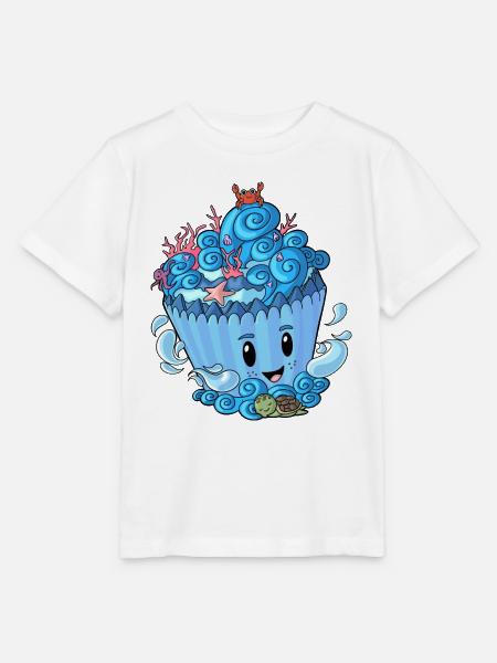 Sea Cupcake - Stanley/Stella Kinder T-Shirt MINI CREATOR  - Weiß