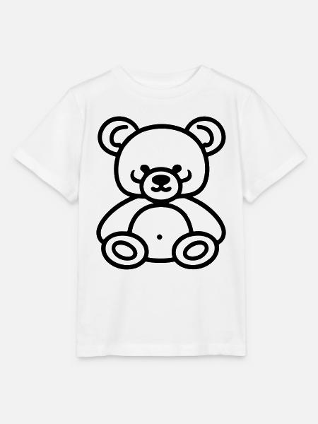 Teddybär - Stanley/Stella Kinder T-Shirt MINI CREATOR - Weiß