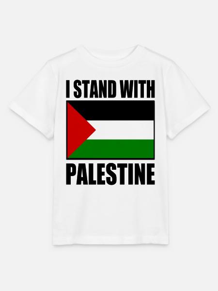 I stand with palestine - Stanley/Stella Kinder T-Shirt MINI CREATOR - Weiß