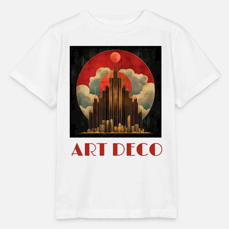 Art déco - T-shirt bio MINI CREATOR Stanley/Stella Enfant - blanc