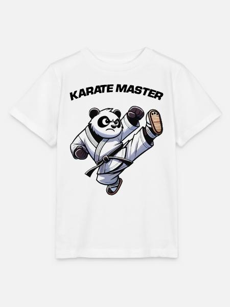 pandabär karate - Stanley/Stella Kinder T-Shirt MINI CREATOR  - Weiß
