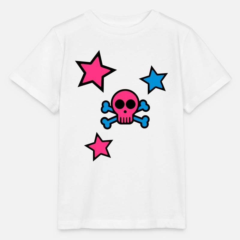 skull - Stanley/Stella Kinder T-Shirt MINI CREATOR  - Weiß